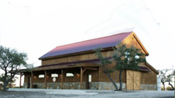 Legacy Barn with rock